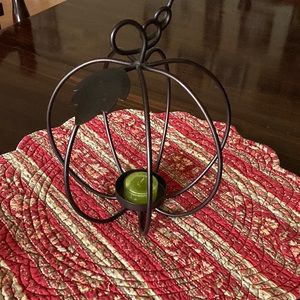 Pumpkin tea light holder